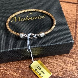 🇺🇸Meshmerise 18K over sterling meshmerise diamond bracelet